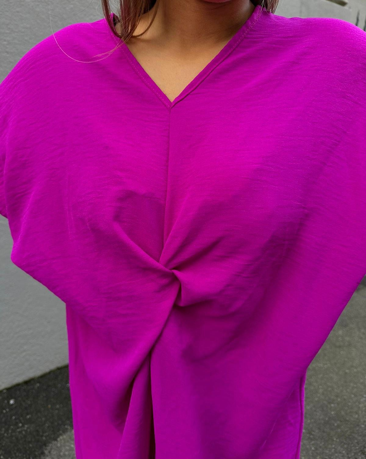 Robe nouée rose