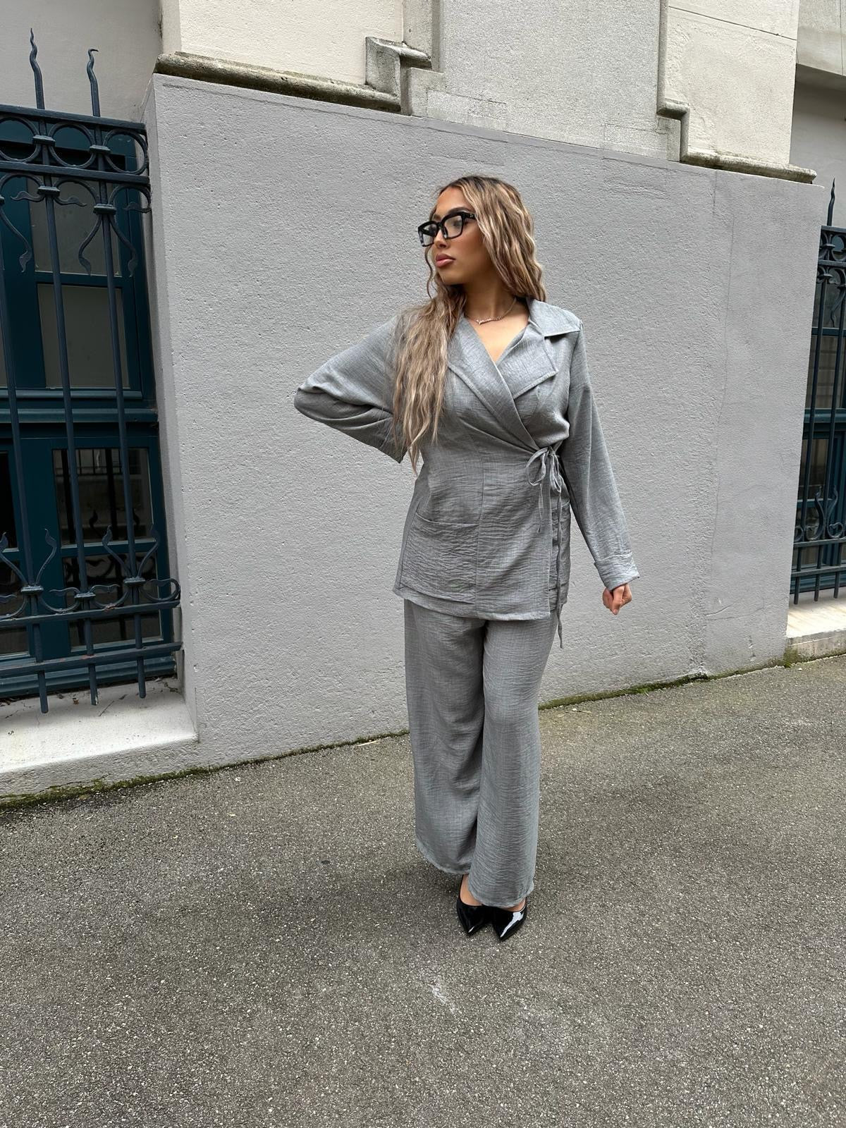 Ensemble tailleur beige