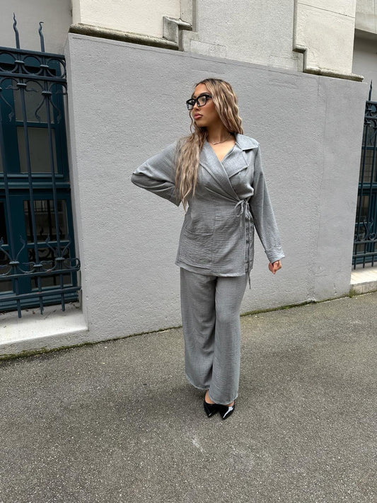 Ensemble tailleur gris